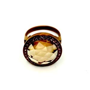Size 8 chocolate locket ring